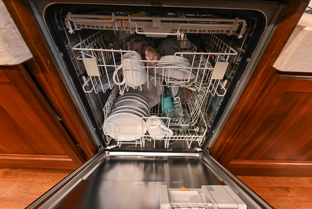 Custom Transitional Wooden Kitchen with Island, Stone Countertops and Miele Appliances