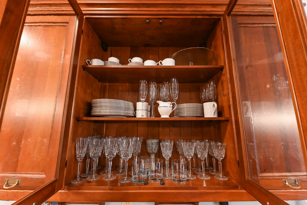 Custom Transitional Wooden Kitchen with Island, Stone Countertops and Miele Appliances