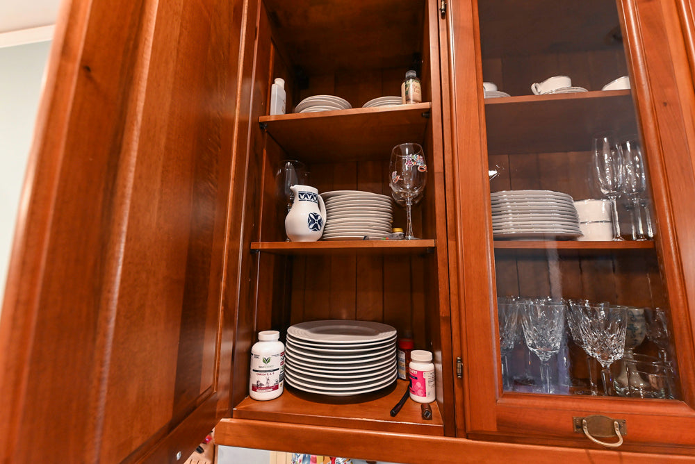 Custom Transitional Wooden Kitchen with Island, Stone Countertops and Miele Appliances