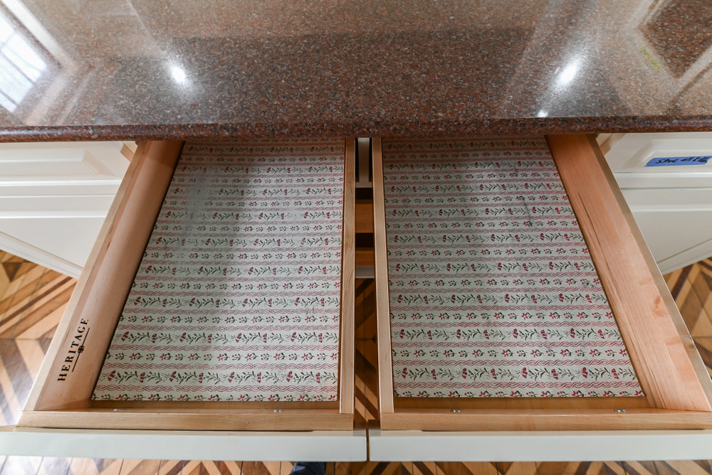 Heritage Traditional Kitchen with Double Island, Granite & Wood Countertops and Appliances