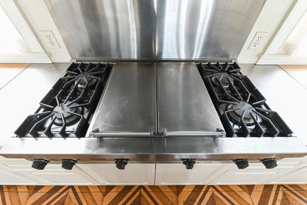 Heritage Traditional Kitchen with Double Island, Granite & Wood Countertops and Appliances