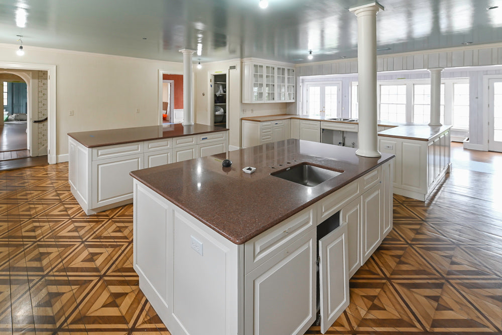 Heritage Traditional Kitchen with Double Island, Granite & Wood Countertops and Appliances