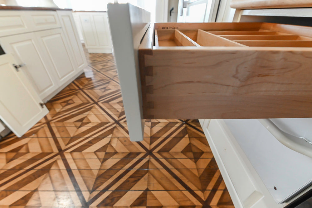 Heritage Traditional Kitchen with Double Island, Granite & Wood Countertops and Appliances