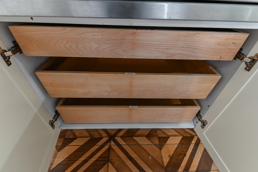 Heritage Traditional Kitchen with Double Island, Granite & Wood Countertops and Appliances