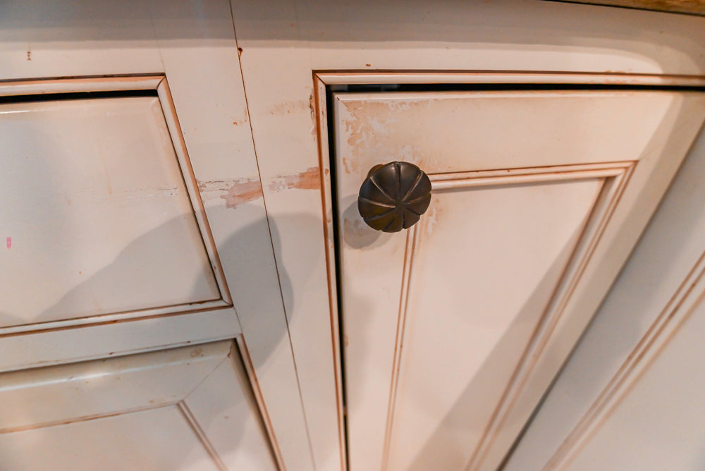 Omega Traditional Light Cream Kitchen with Island, Desk Area and Sub-Zero & Wolf Range