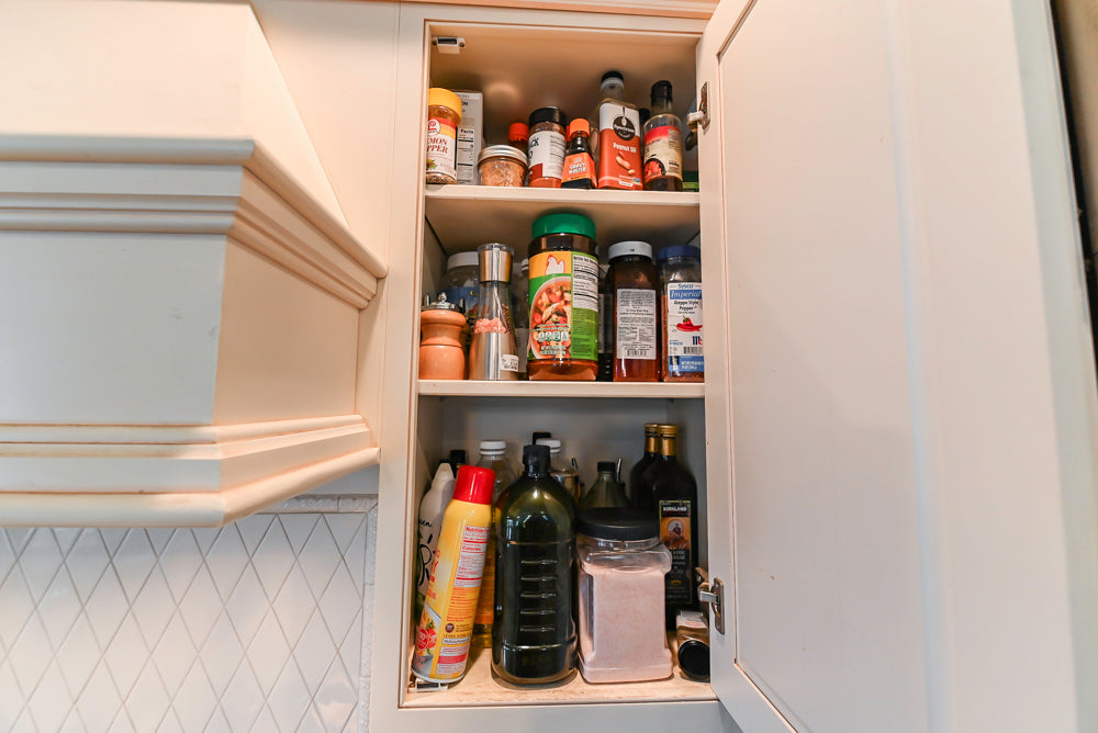 Omega Traditional Light Cream Kitchen with Island, Desk Area and Sub-Zero & Wolf Range