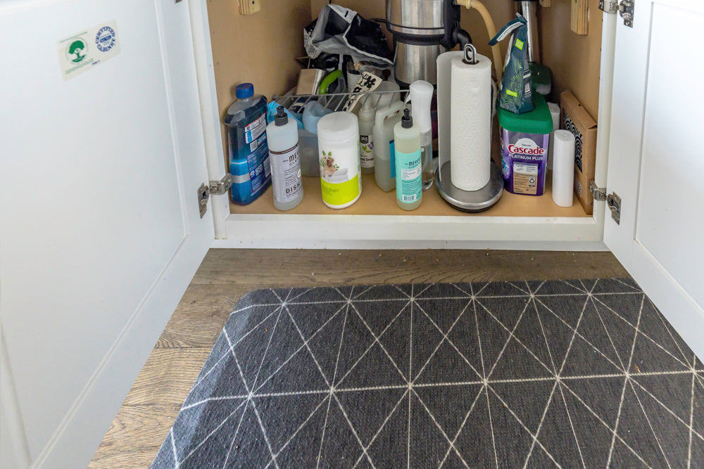 Transitional White Kitchen with Marble Waterfall Island and Thermador Appliances