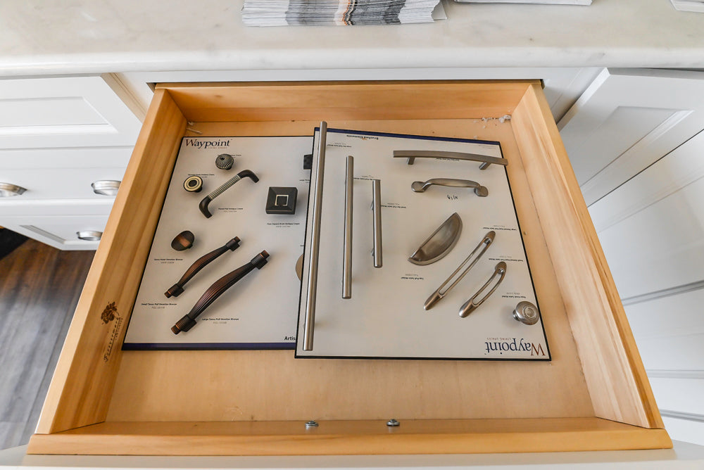 Forevermark Traditional White Kitchen Corner with White Marble