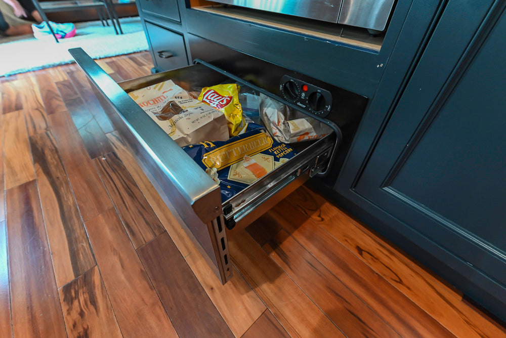 Plain & Fancy Traditional Wooden Kitchen with Island, Quartz Countertops & Appliances
