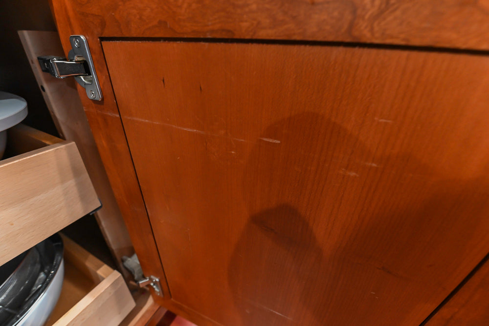 Plain & Fancy Traditional Wooden Kitchen with Island, Quartz Countertops & Appliances