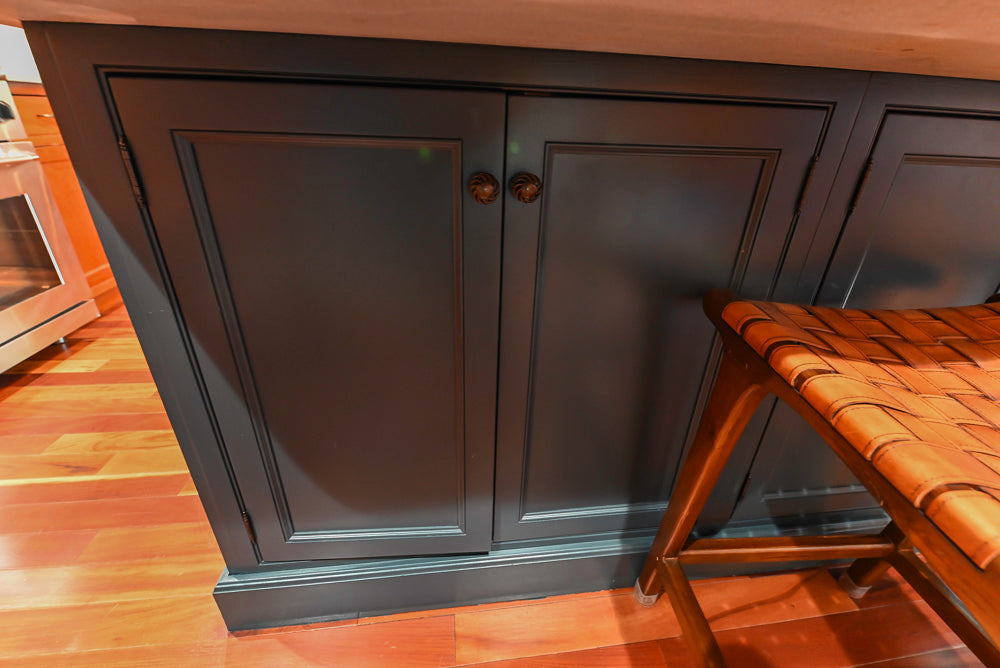 Plain & Fancy Traditional Wooden Kitchen with Island, Quartz Countertops & Appliances