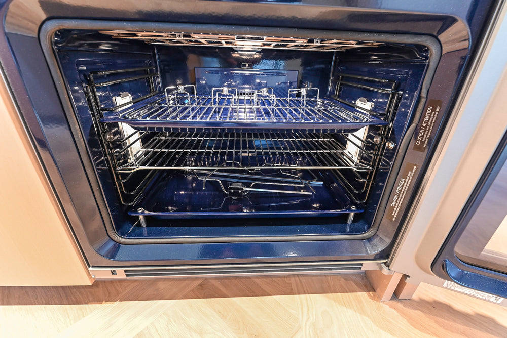 Molteni & C Dada Modern White Oak Kitchen with Marble Countertops & Gaggenau Appliances