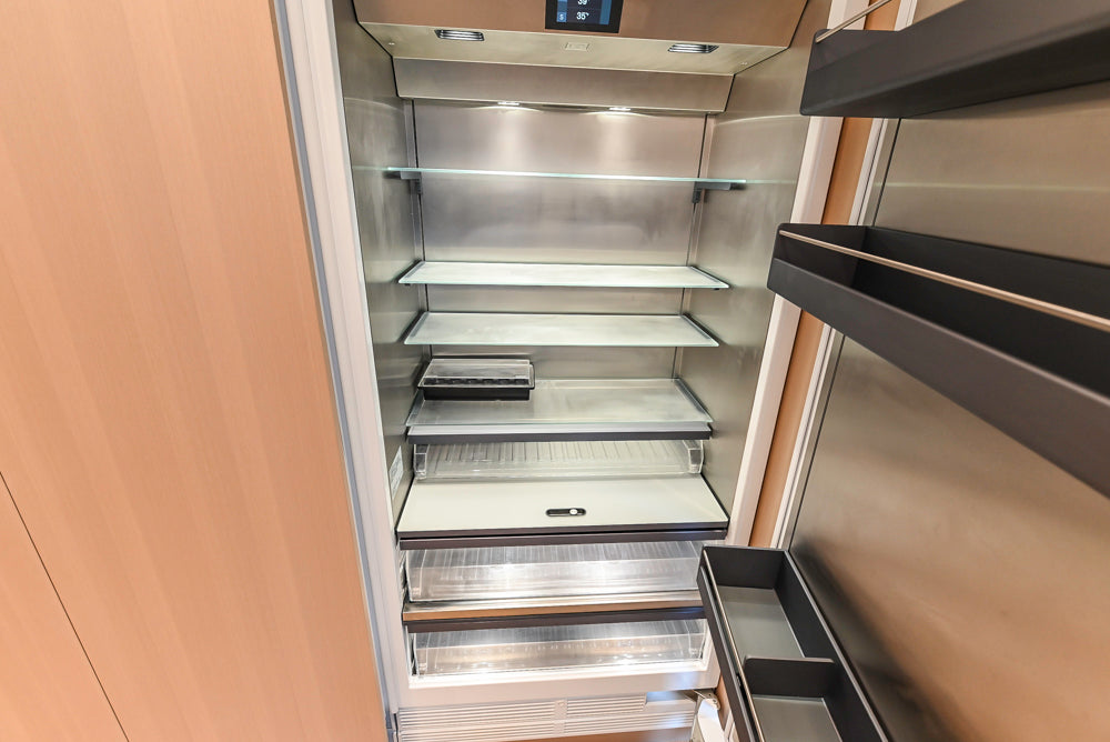 Molteni & C Dada Modern White Oak Kitchen with Marble Countertops & Gaggenau Appliances