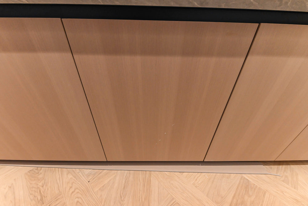 Molteni & C Dada Modern White Oak Kitchen with Marble Countertops & Gaggenau Appliances