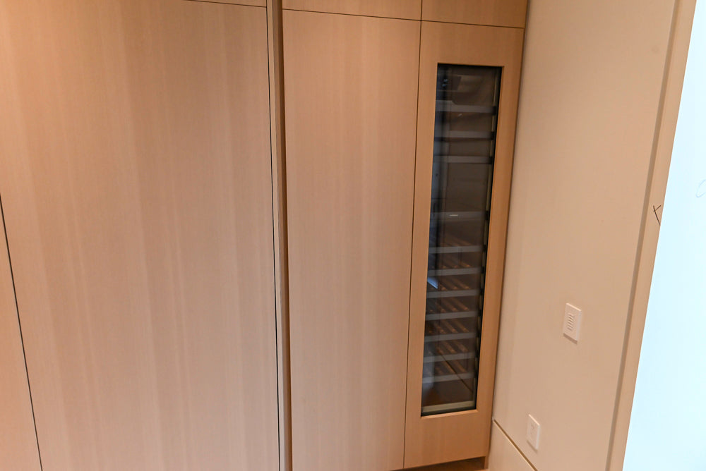 Molteni & C Dada Modern White Oak Kitchen with Marble Countertops & Gaggenau Appliances