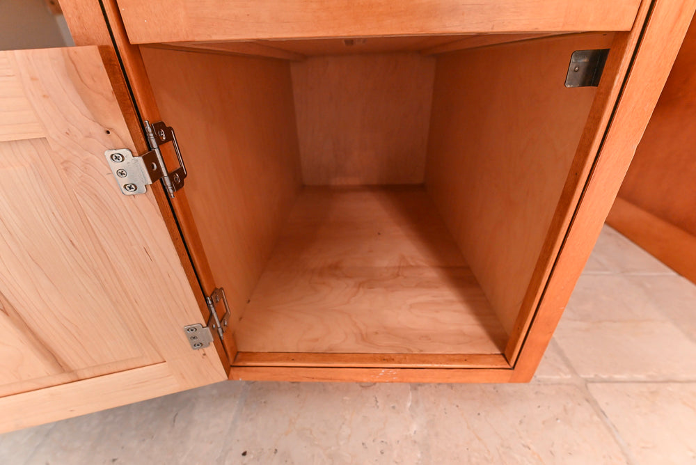 Traditional Wooden Butler's Pantry with Sub-Zero Wine Cooler & Desk Area
