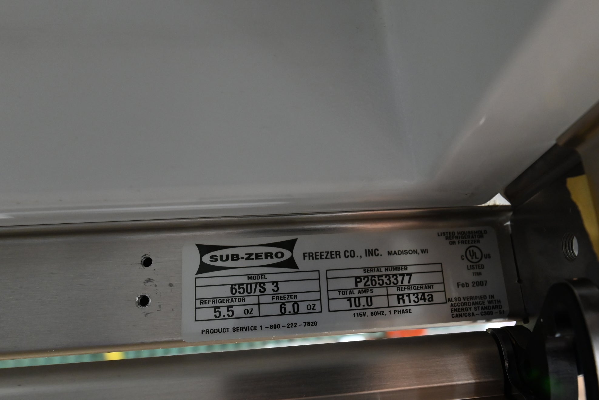 Sub-Zero 650/S 36