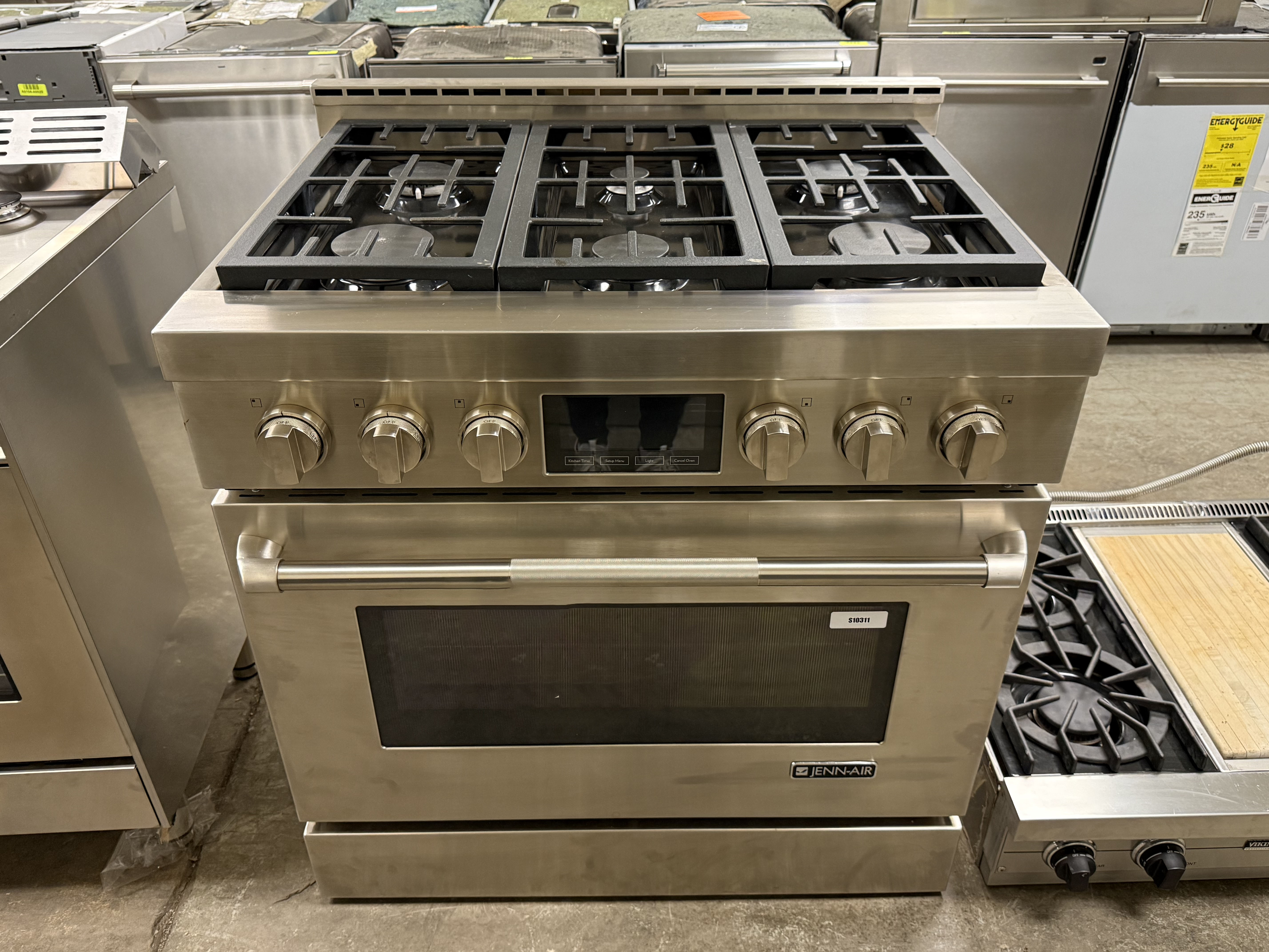 JennAir JGRP436WP 36" Stainless Steel Freestanding Gas Range, Pre-Owned