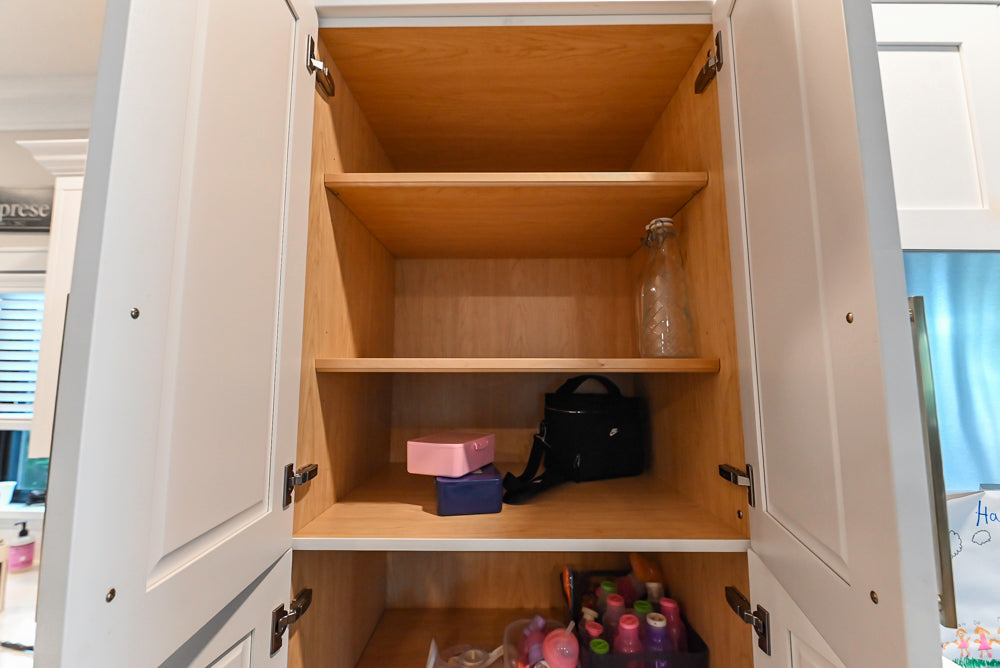 St. Martin Transitional White Kitchen with Island, White Quartz Countertops & JennAir Appliances