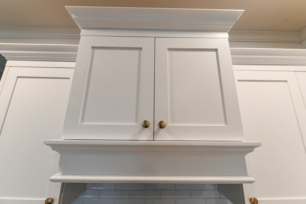 St. Martin Transitional White Kitchen with Island, White Quartz Countertops & JennAir Appliances