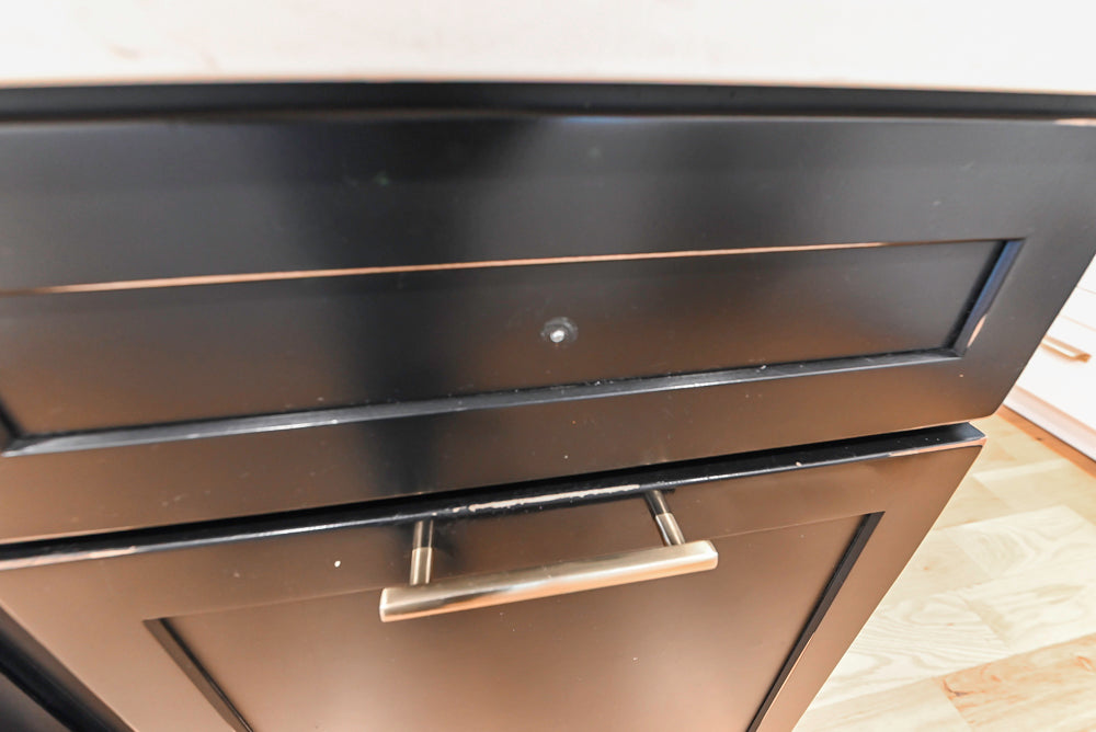 St. Martin Transitional White Kitchen with Island, White Quartz Countertops & JennAir Appliances