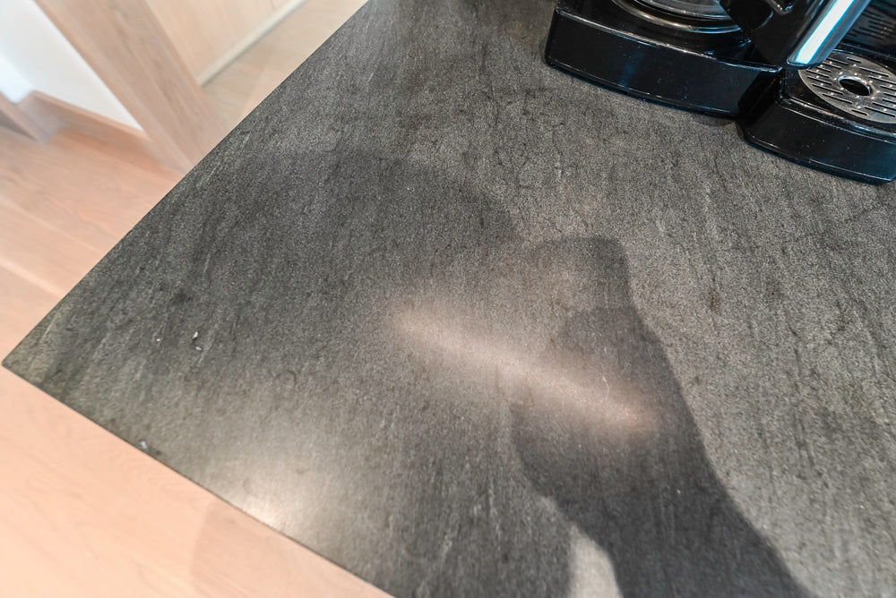 Custom Modern Two-Tone Kitchen with Marble Top Island and Sub-Zero & Wolf Appliances