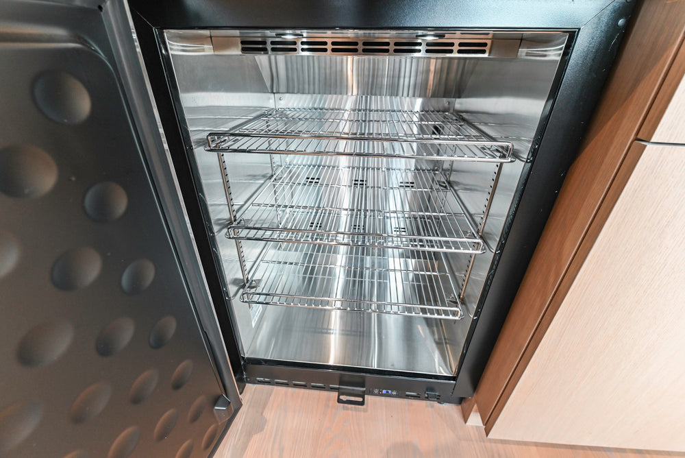 Custom Modern Two-Tone Kitchen with Marble Top Island and Sub-Zero & Wolf Appliances