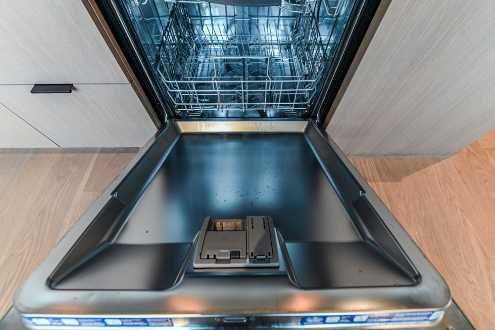 Custom Modern Two-Tone Kitchen with Marble Top Island and Sub-Zero & Wolf Appliances