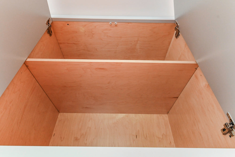 Custom Modern Two-Tone Kitchen with Marble Top Island and Sub-Zero & Wolf Appliances