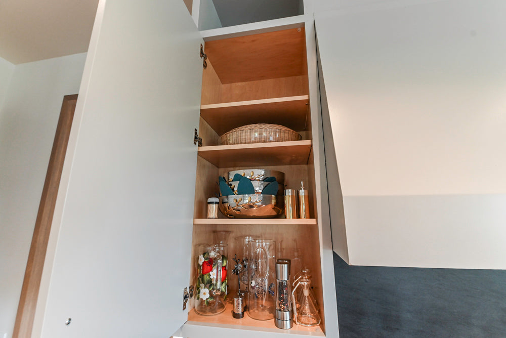 Custom Modern Two-Tone Kitchen with Marble Top Island and Sub-Zero & Wolf Appliances