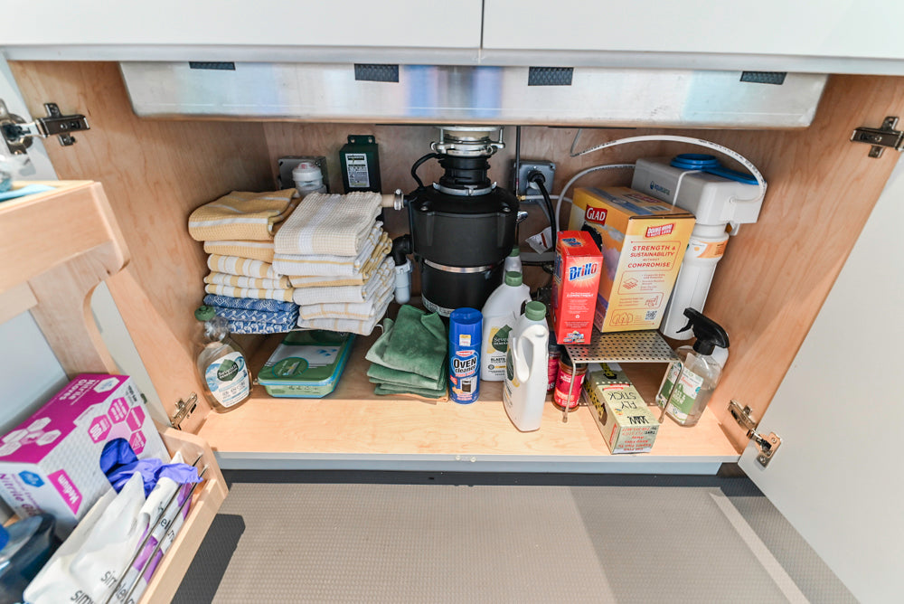 Custom Modern Two-Tone Kitchen with Marble Top Island and Sub-Zero & Wolf Appliances