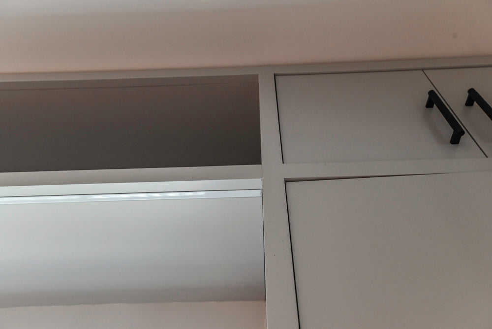 Custom Modern Two-Tone Kitchen with Marble Top Island and Sub-Zero & Wolf Appliances