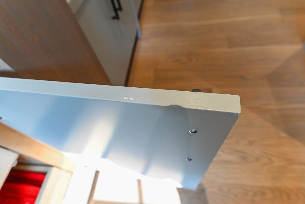 Custom Modern White Butler's Pantry with Stone Countertops & Sink