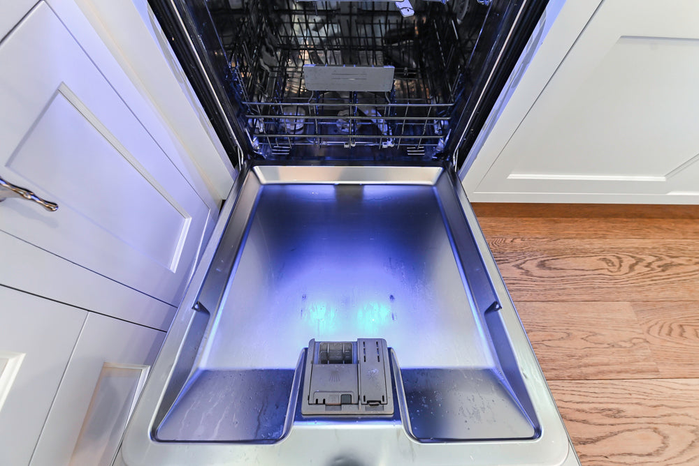 Ciuffo Cabinetry Transitional White Kitchen with Marble Countertops and Thermador Appliances