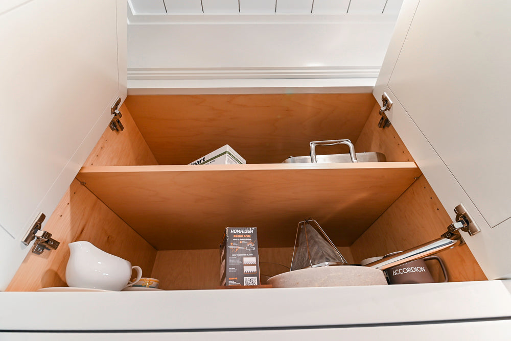Ciuffo Cabinetry Transitional White Kitchen with Marble Countertops and Thermador Appliances