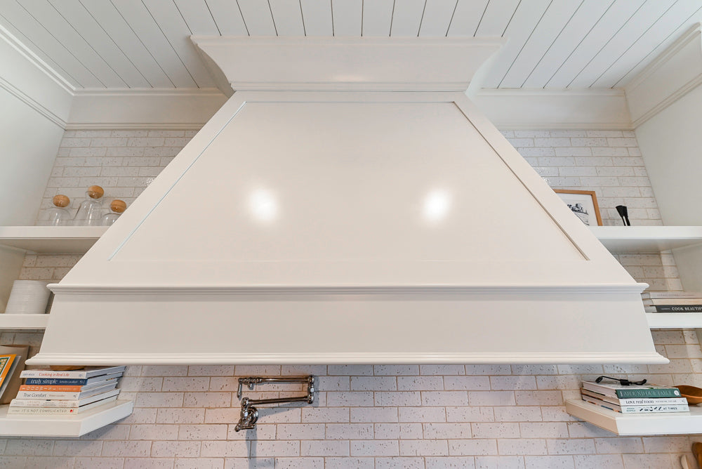 Ciuffo Cabinetry Transitional White Kitchen with Marble Countertops and Thermador Appliances