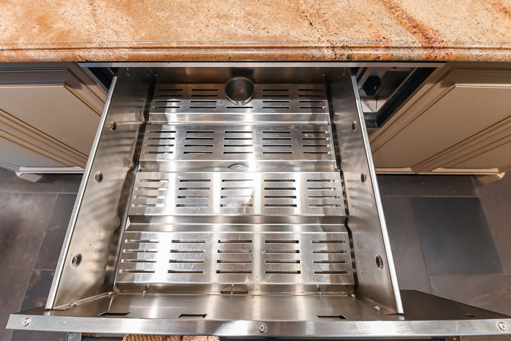 Custom Traditional Cream Kitchen with Island, Butler's Pantry and Viking Appliances