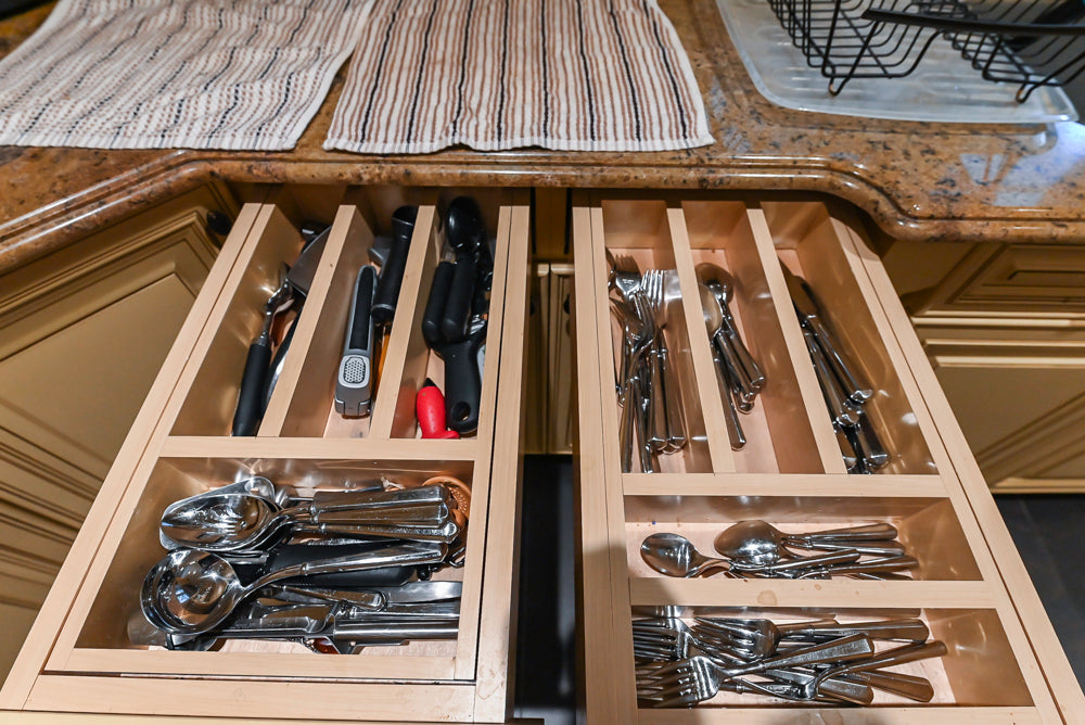 Custom Traditional Cream Kitchen with Island, Butler's Pantry and Viking Appliances