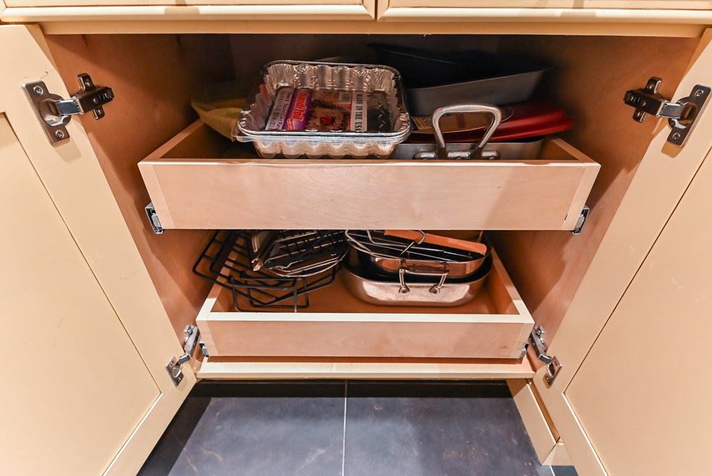 Custom Traditional Cream Kitchen with Island, Butler's Pantry and Viking Appliances