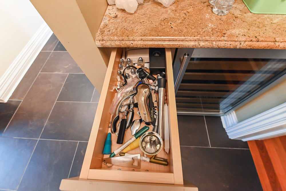 Custom Traditional Cream Kitchen with Island, Butler's Pantry and Viking Appliances