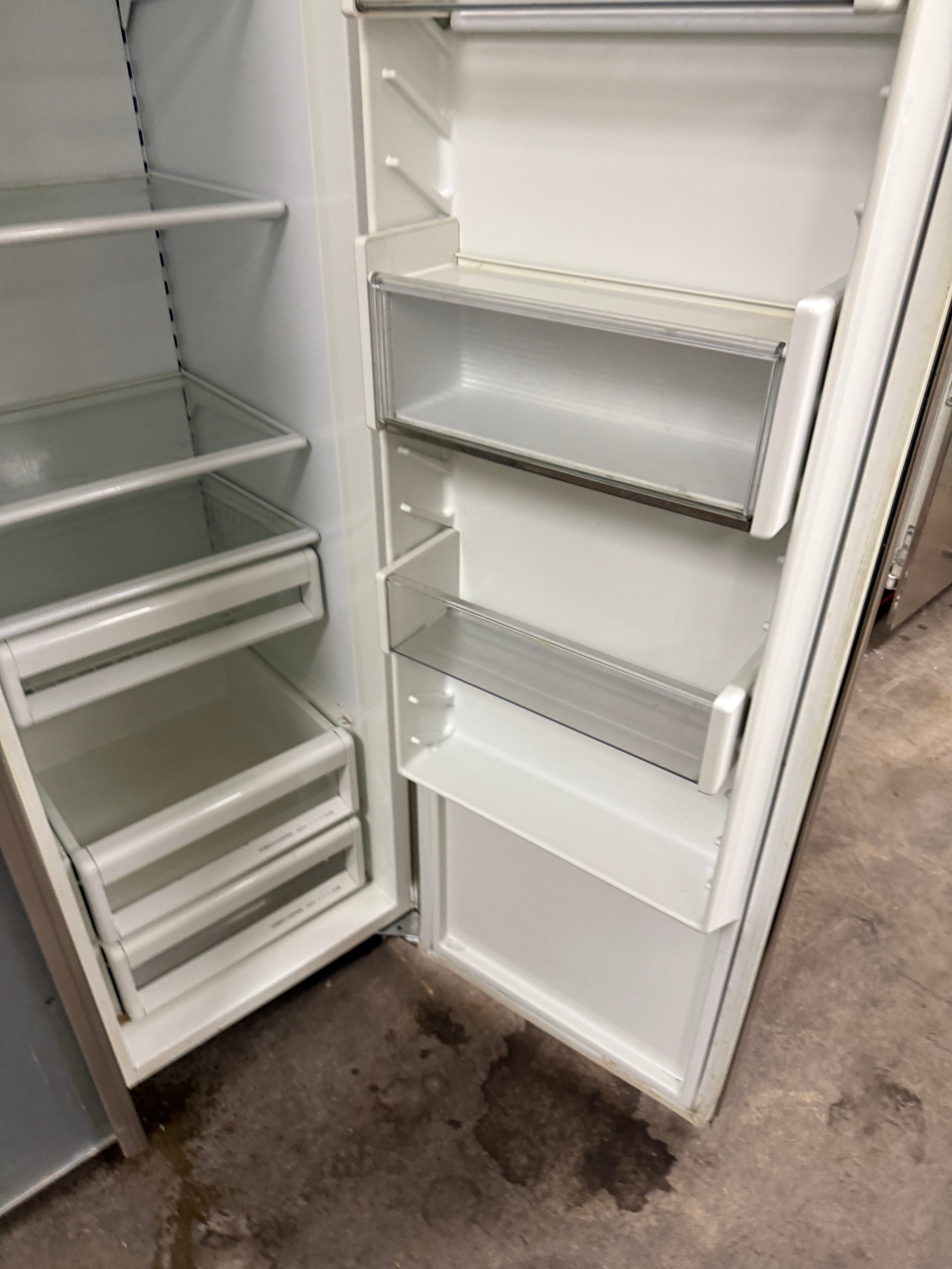 Sub-Zero 561/F 36" Panel Ready Side by Side Refrigerator, Pre-Owned