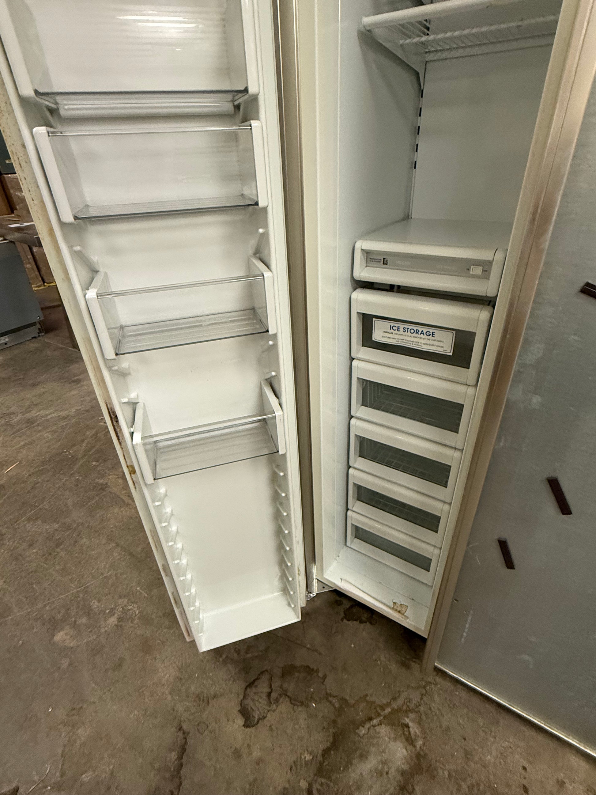 Sub-Zero 561/F 36" Panel Ready Side by Side Refrigerator, Pre-Owned