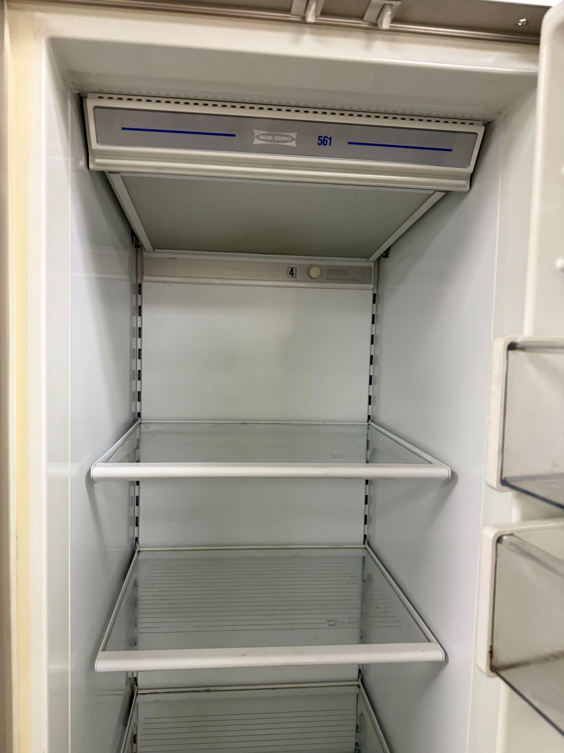Sub-Zero 561/F 36" Panel Ready Side by Side Refrigerator, Pre-Owned