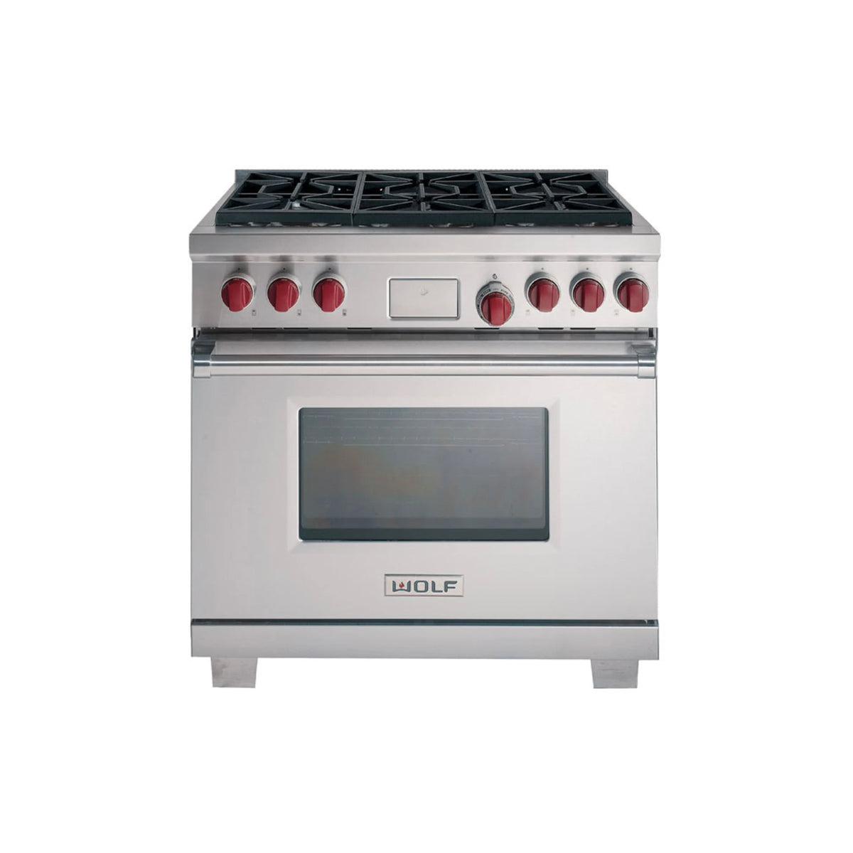 Wolf DF366 36" Stainless Steel Dual Fuel Range