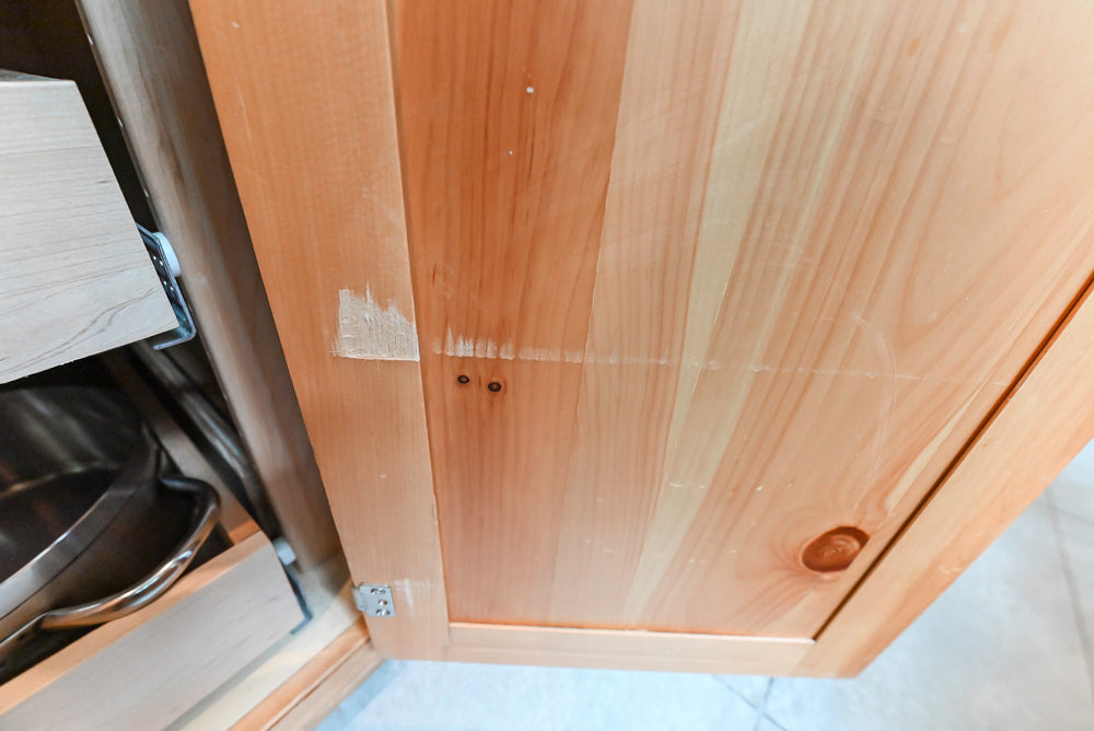 Custom Traditional Natural Wood Kitchen with Granite Countertops and Appliances