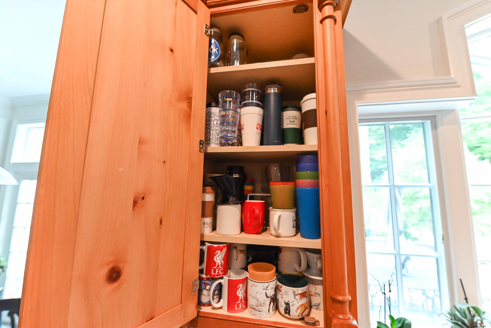 Custom Traditional Natural Wood Kitchen with Granite Countertops and Appliances