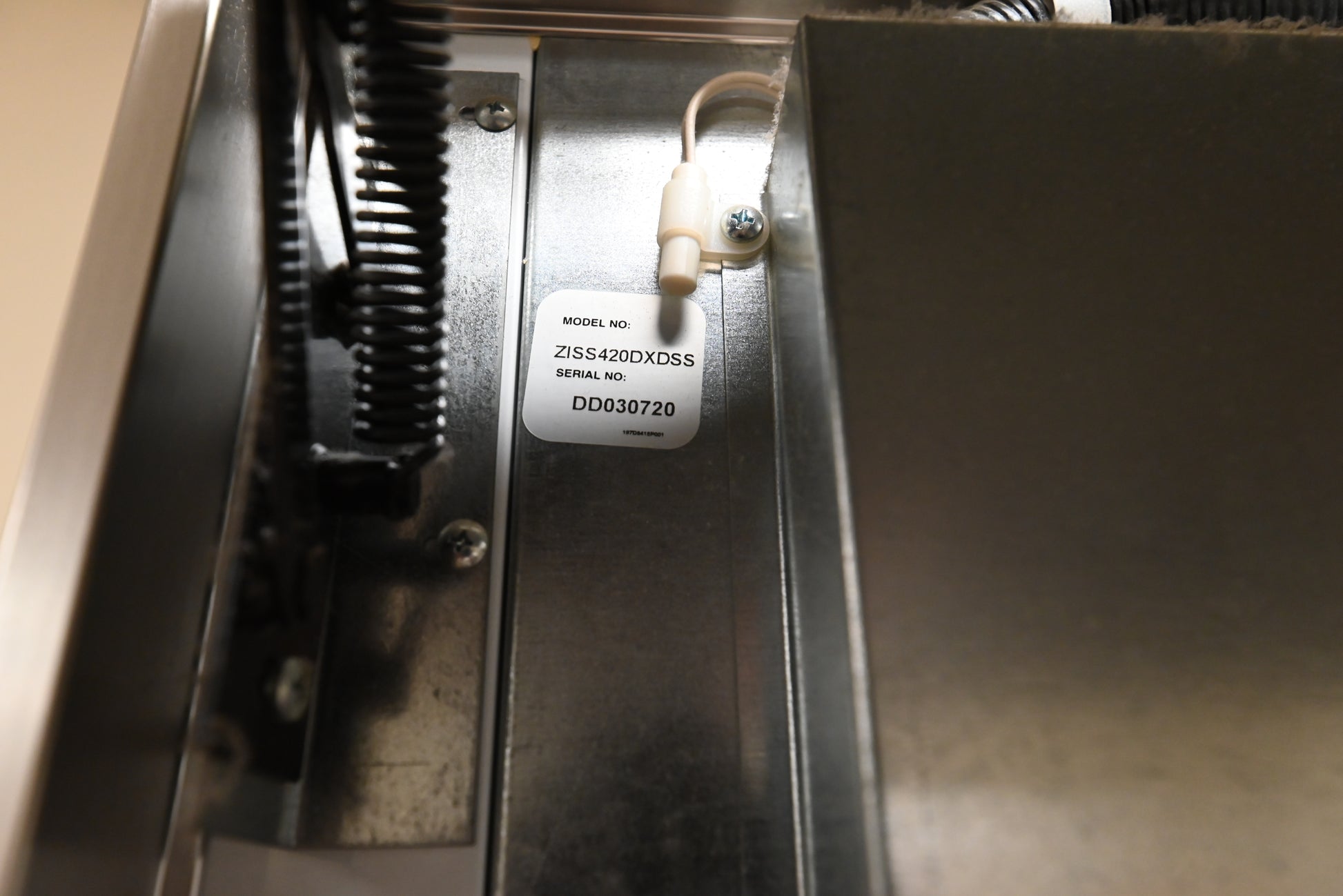 Monogram ZISS420DXDSS 42" Stainless Steel Side by Side Refrigerator, Pre-Owned, 2015