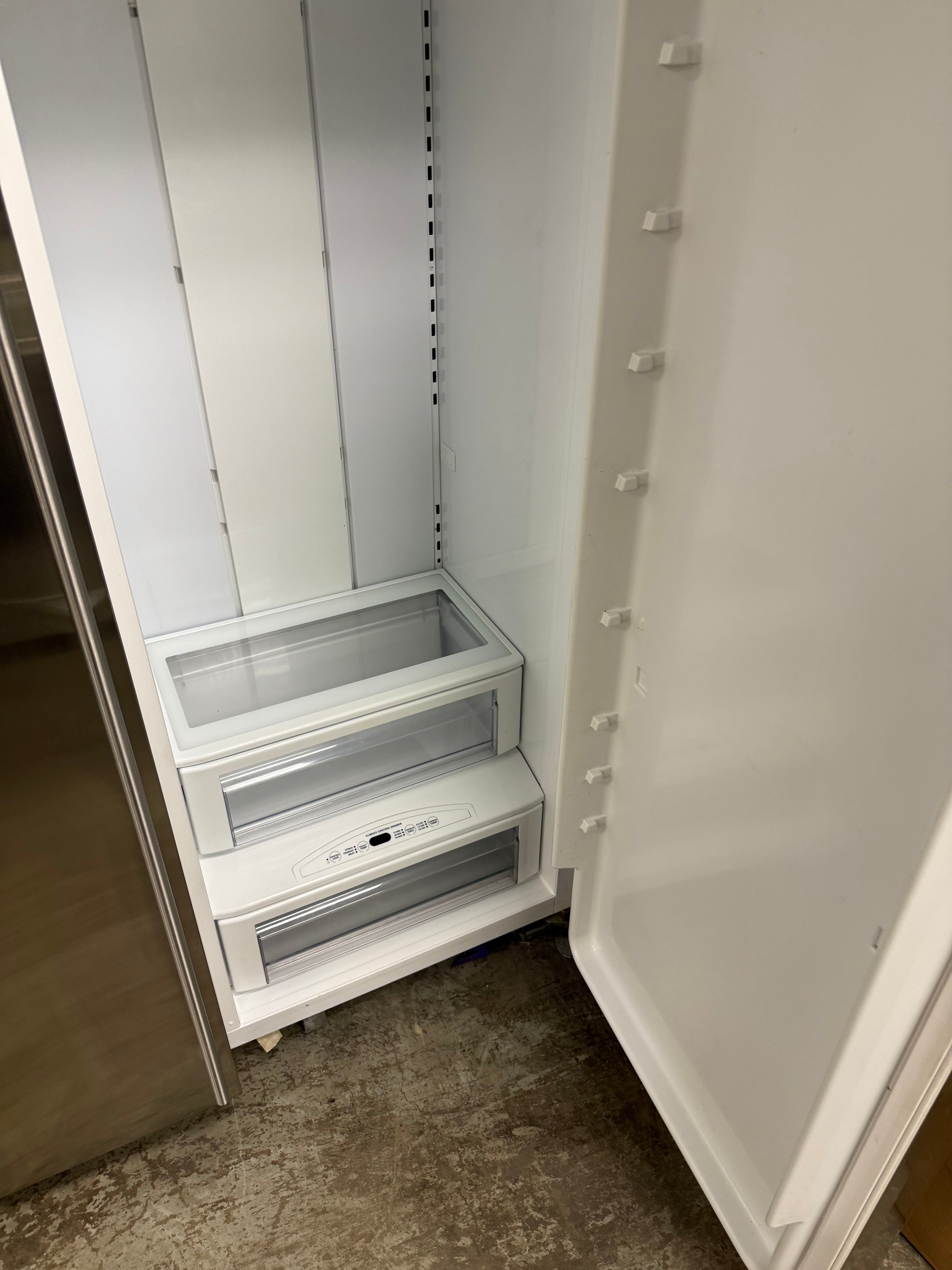 Monogram ZISS420DXDSS 42" Stainless Steel Side by Side Refrigerator, Pre-Owned, 2015