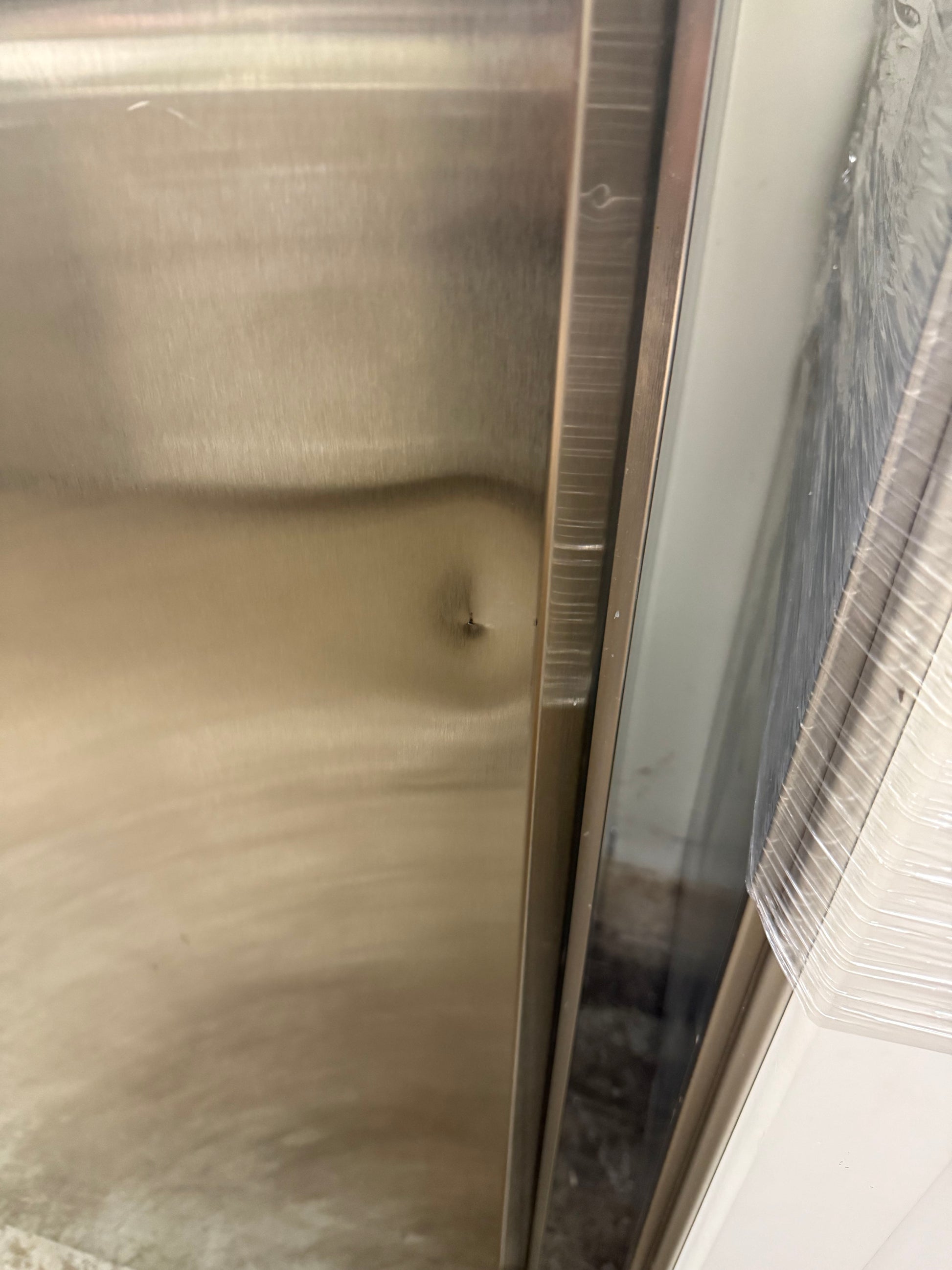 Monogram ZISS420DXDSS 42" Stainless Steel Side by Side Refrigerator, Pre-Owned, 2015