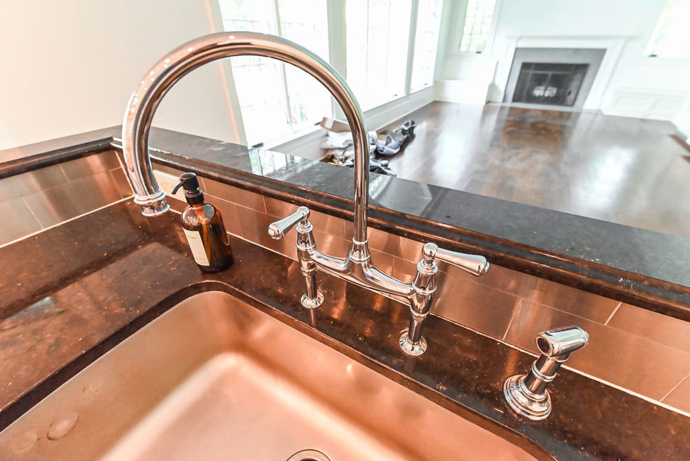 Rutt Transitional White Kitchen with Island, Wet Bar, Granite Countertops & Appliances